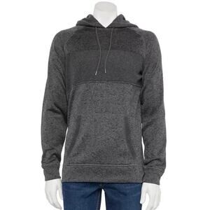 NWT Men's Caliville Mixed Fabric Flece Hoodie size Large